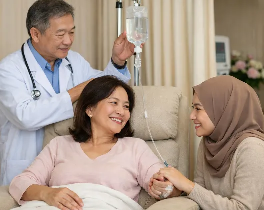 Doctor and nurse supporting immune resilience care
